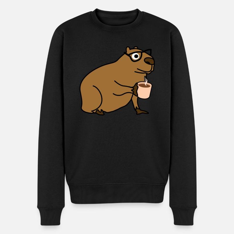 Capybara Café Capybaras - Pull Premium bio Homme - noir