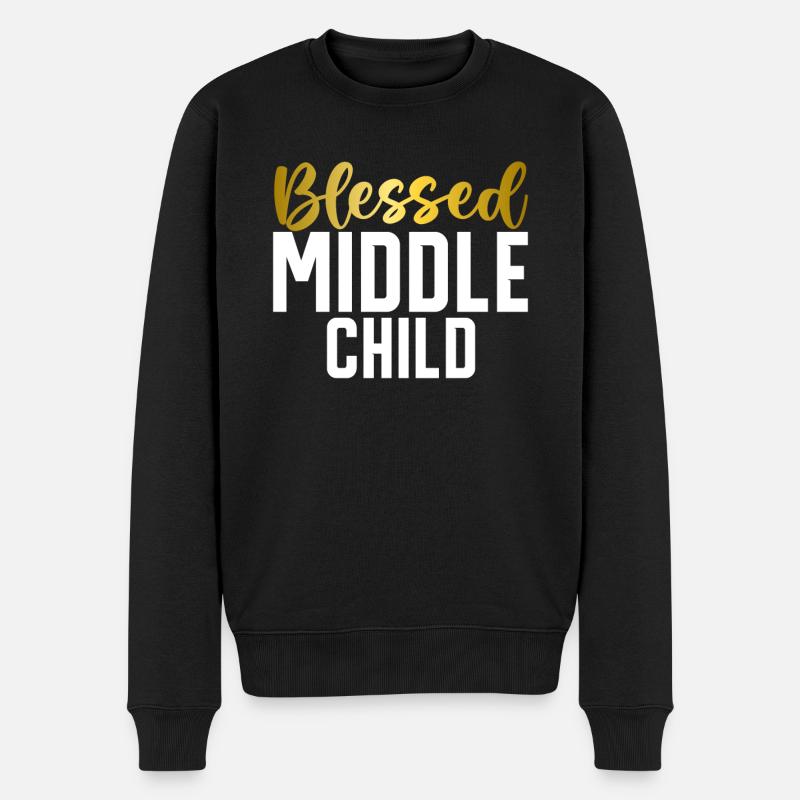 Cadeaux d’enfant du milieu - Pull Premium bio Homme - noir