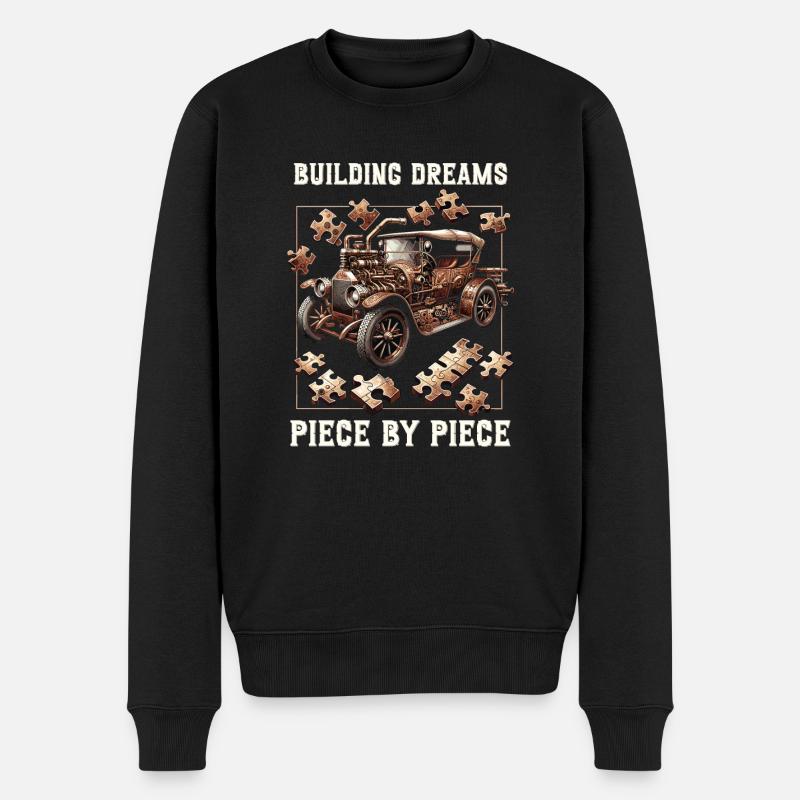 Puzzle Lover Jigzaw Puzzle Brettspiel Puzzler - Männer Premium Bio Pullover - Schwarz