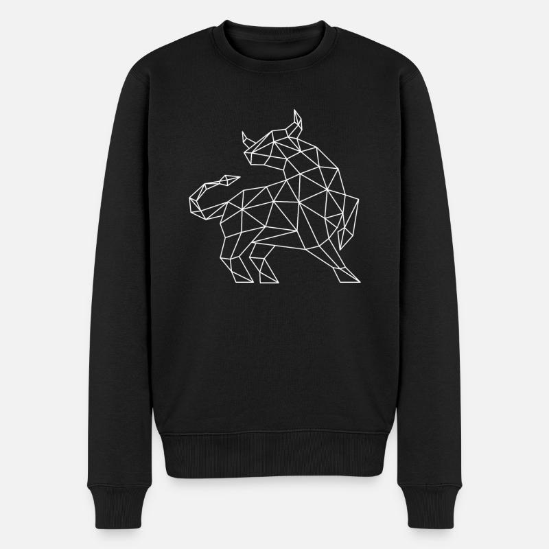 Börsenbulle - Steigende Kurse - Männer Premium Bio Pullover - Schwarz