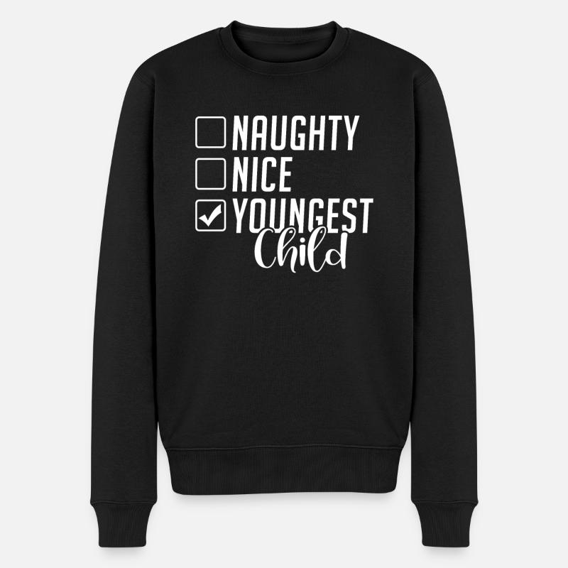 Cadeau enfant le plus jeune - Pull Premium bio Homme - noir