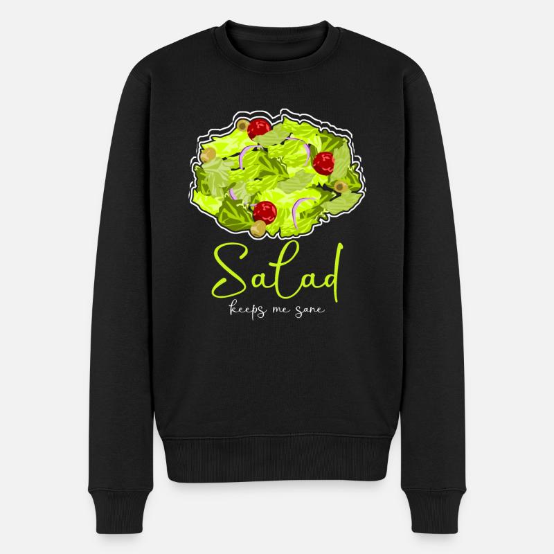 Salade Vegan Salades Végétariennes - Pull Premium bio Homme - noir