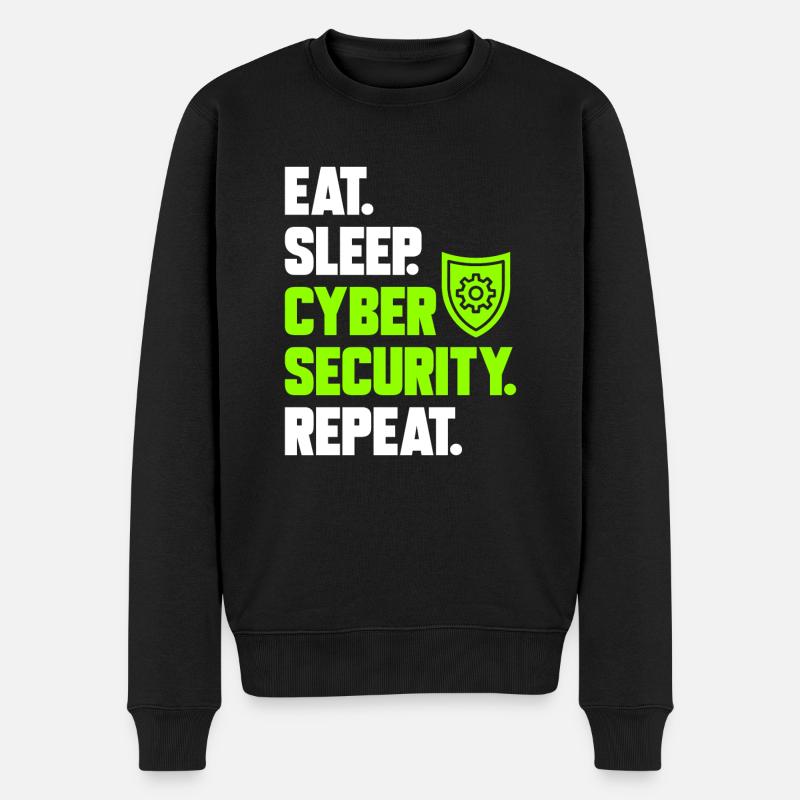 Cybersecurity Hackers IT Security - Men's Premium Organic Jumper - black