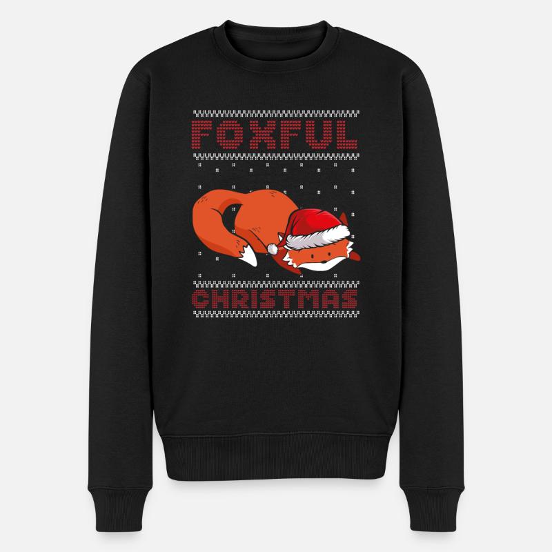 Noël Foxy - Pull Premium bio Homme - noir