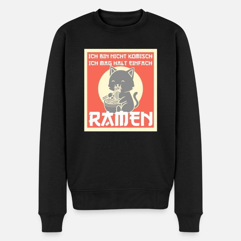 Ramen Japan Japanisch Geschenk - Männer Premium Bio Pullover - Schwarz