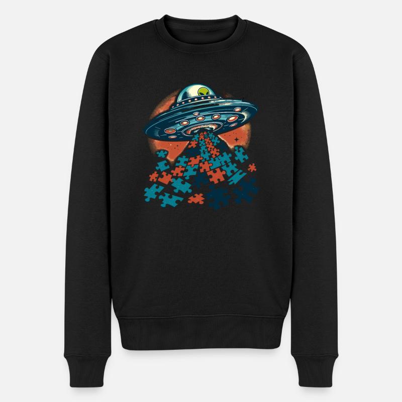 Puzzle Lover Jigzaw Puzzle Brettspiel Puzzler - Männer Premium Bio Pullover - Schwarz