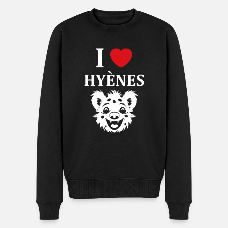 hyène - Pull Premium bio Homme - noir