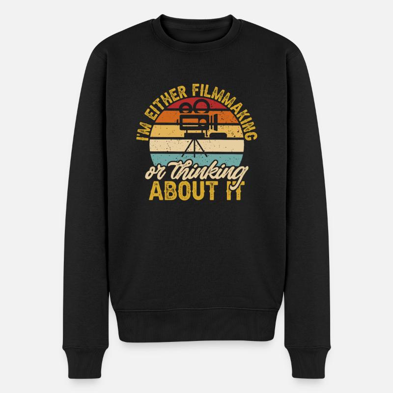 Monteur vidéo Cinéaste Vidéaste - Pull Premium bio Homme - noir