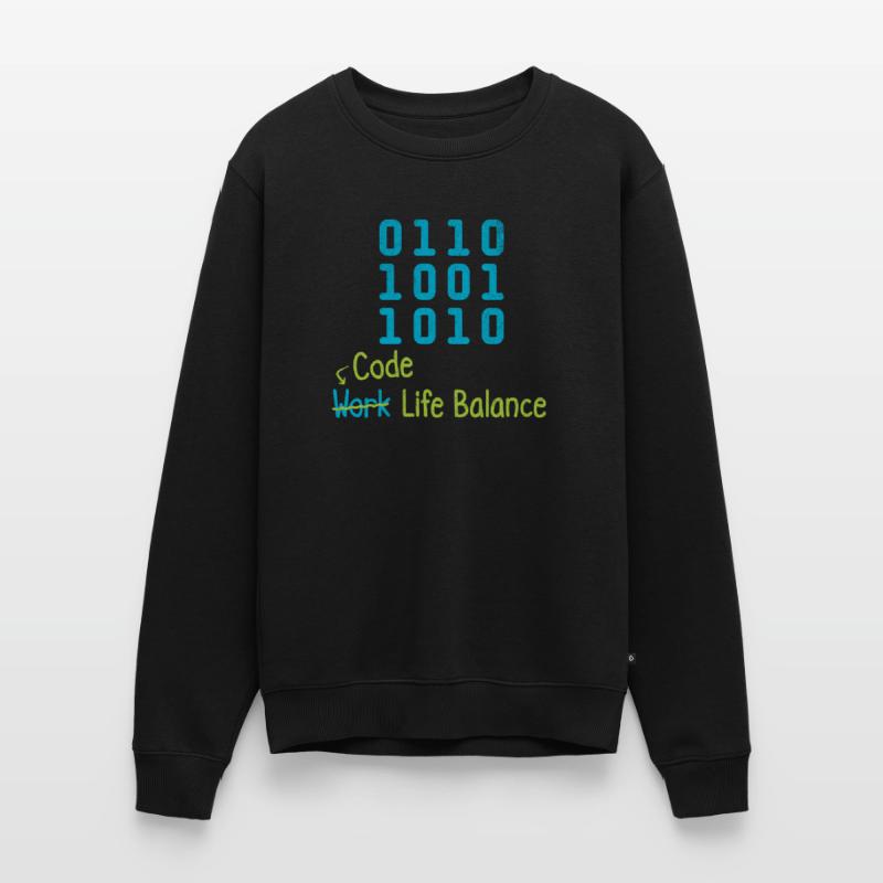 Code Work Life Balance – Programmers and Men's Premium Organic Jumper