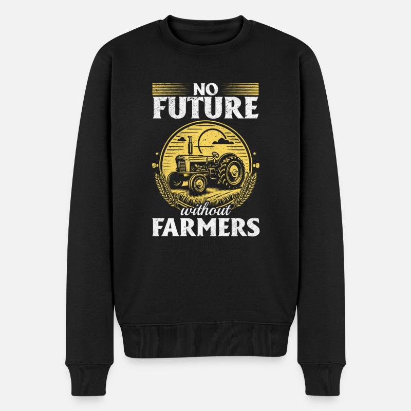 Pas d’avenir sans agriculteurs - Pull Premium bio Homme - noir