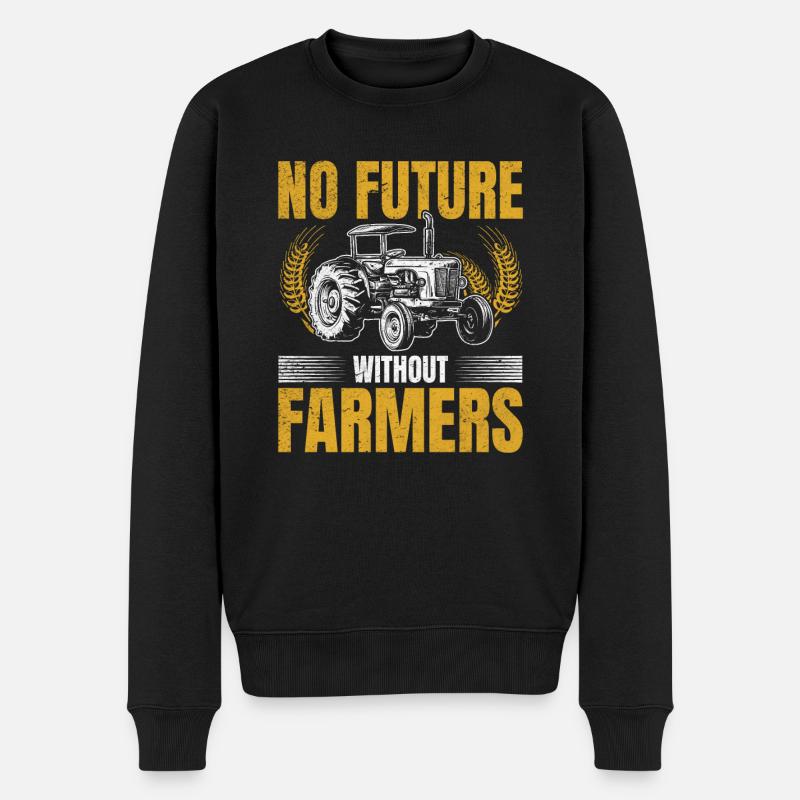 Pas d’avenir sans agriculteurs - Pull Premium bio Homme - noir