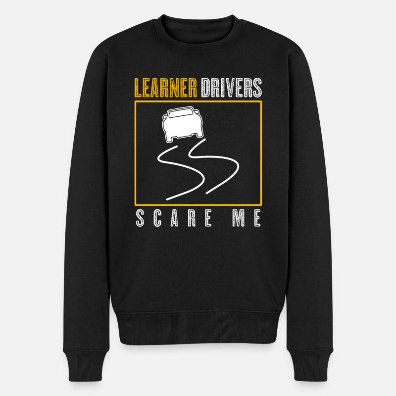 Driving Instructor Learner Driver - Men's Premium Organic Jumper - black