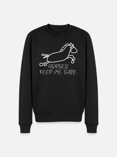 Chevaux Équitation - Pull Premium bio Homme - noir