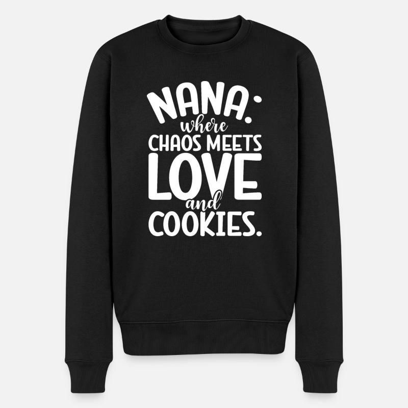 Cadeaux Nana - Pull Premium bio Homme - noir