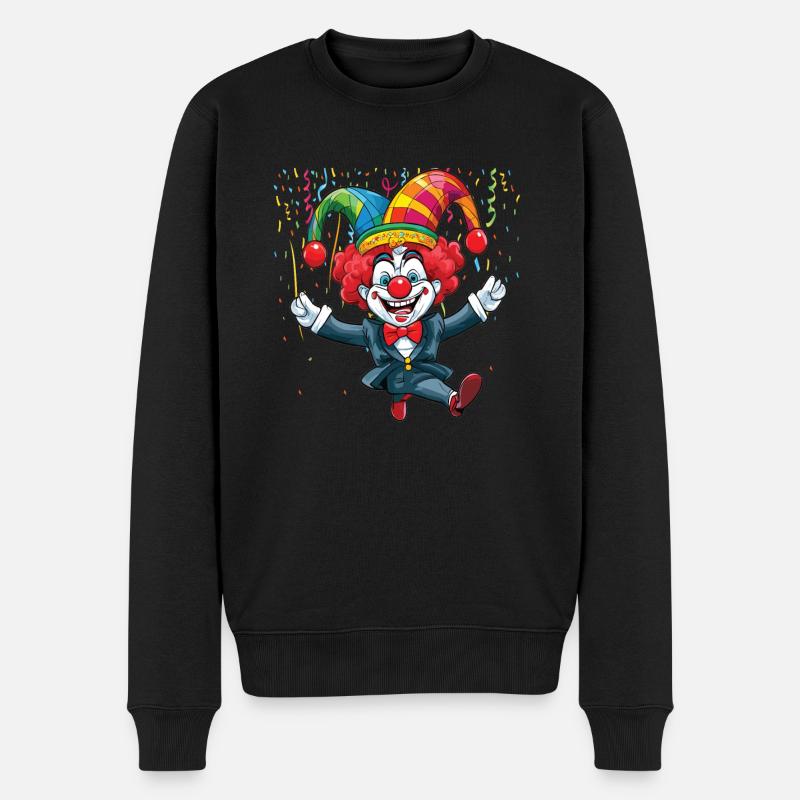 Karneval Kostüm Fasching Fastnacht - Männer Premium Bio Pullover - Schwarz
