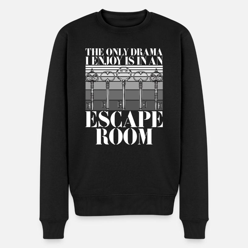 Salle d’évasion - Pull Premium bio Homme - noir