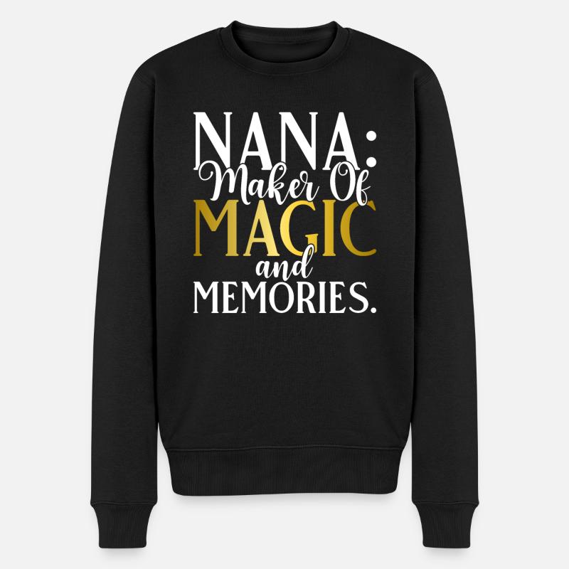 Cadeaux Nana - Pull Premium bio Homme - noir