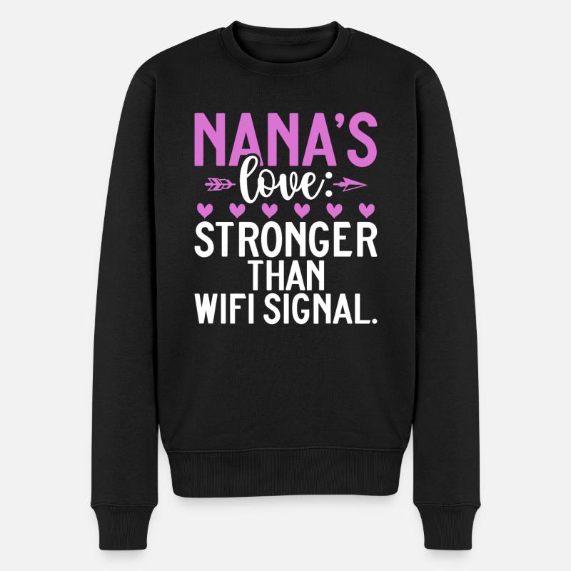 Cadeaux Nana - Pull Premium bio Homme - noir