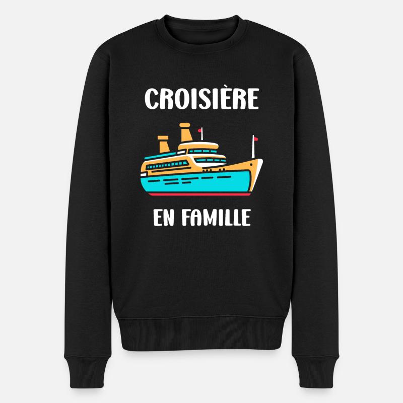 Croisière en famille - Pull Premium bio Homme - noir