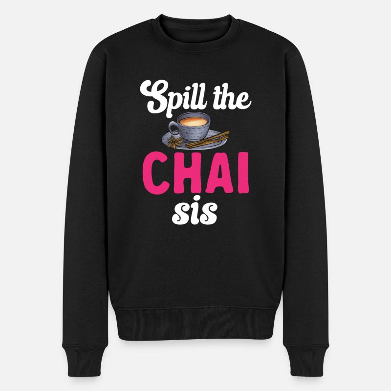 Thé Chai Masala Chai - Pull Premium bio Homme - noir
