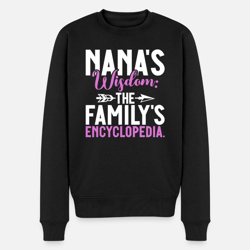 Cadeaux Nana - Pull Premium bio Homme - noir