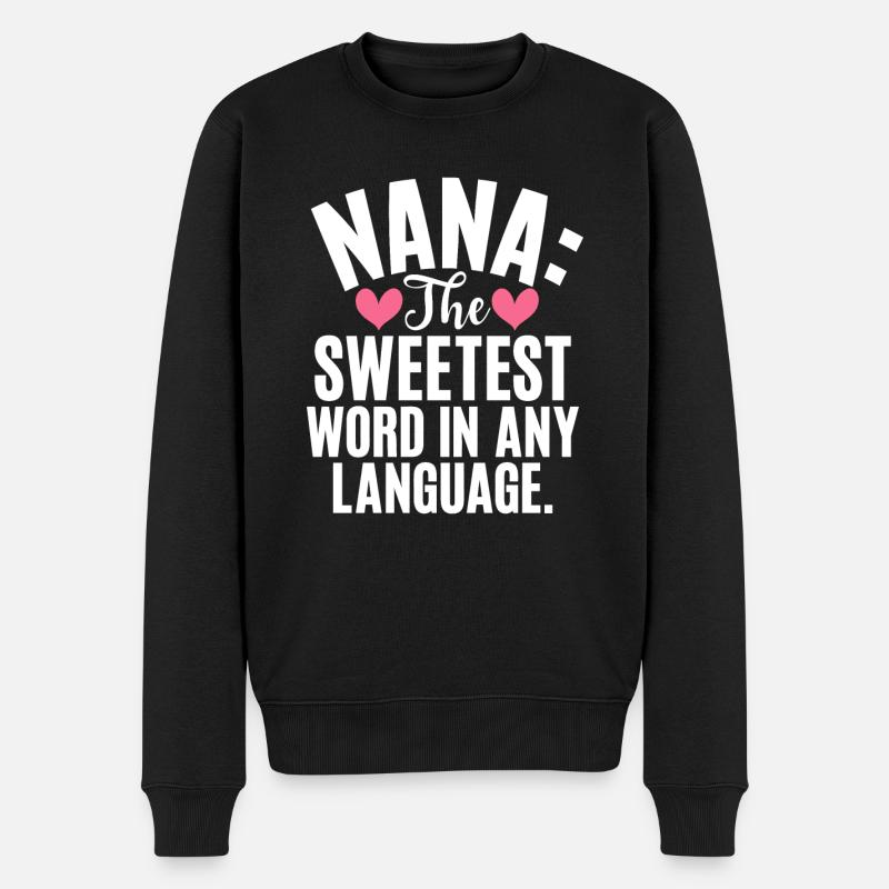 Cadeaux Nana - Pull Premium bio Homme - noir