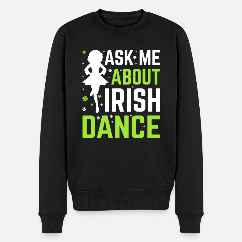 Irish Dance Irish Dancing - Men's Premium Organic Jumper - black