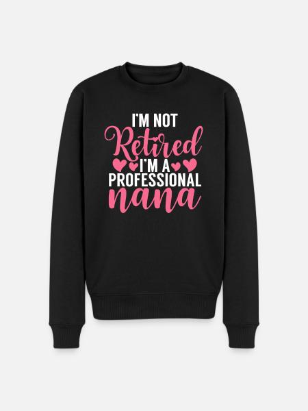 Nana Gifts - Men's Premium Organic Jumper - black