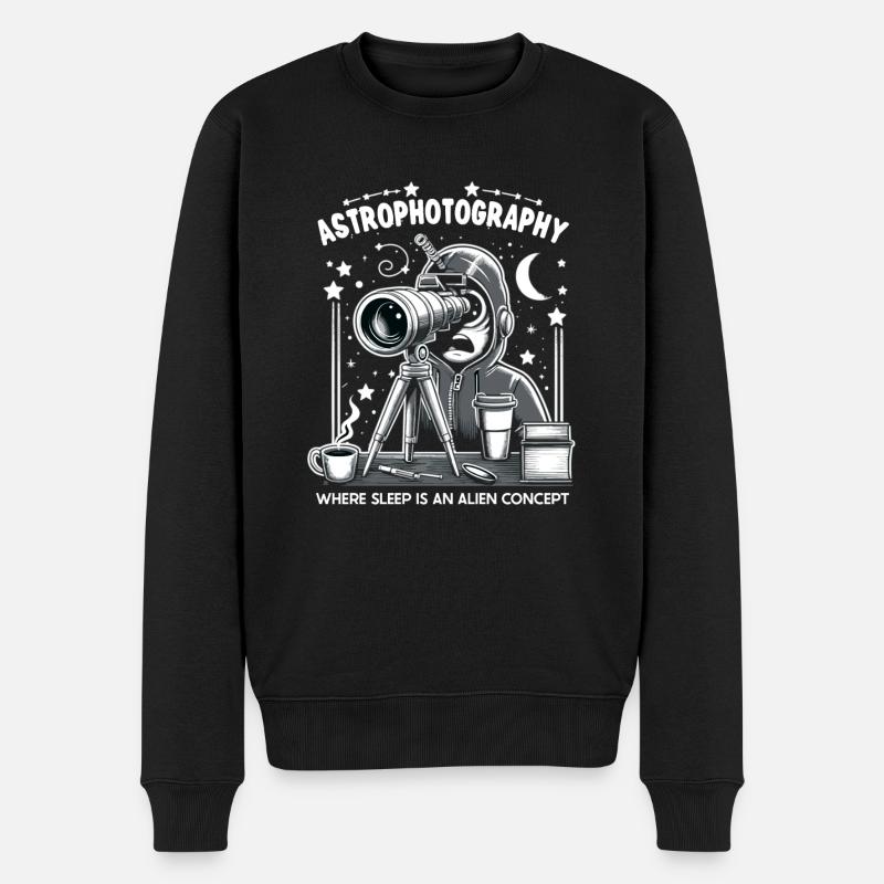 Astrophotographie Astronomie Caméra spatiale - Pull Premium bio Homme - noir
