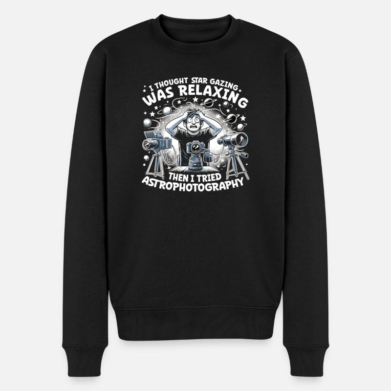 Astrophotographie Astronomie Caméra spatiale - Pull Premium bio Homme - noir