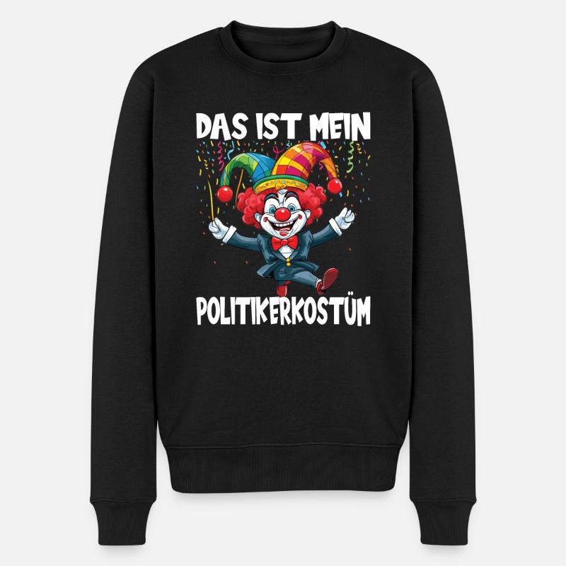 Karneval Kostüm Fasching Fastnacht - Männer Premium Bio Pullover - Schwarz
