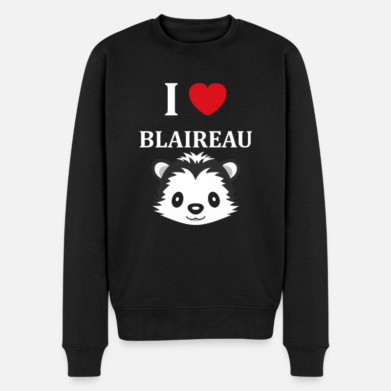 Humour blaireau - Pull Premium bio Homme - noir