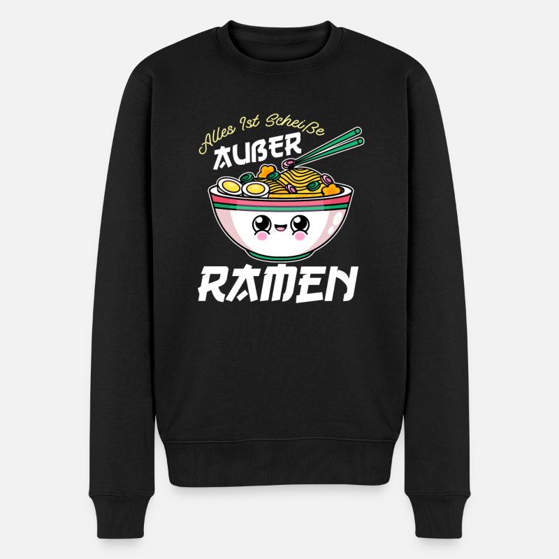 Ramen Japan Ramen Liebhaber Geschenk - Männer Premium Bio Pullover - Schwarz