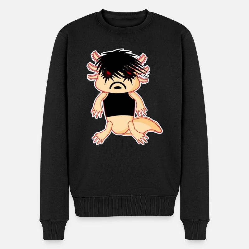 Goth Axolotl Gothique Occulte Grunge - Pull Premium bio Homme - noir