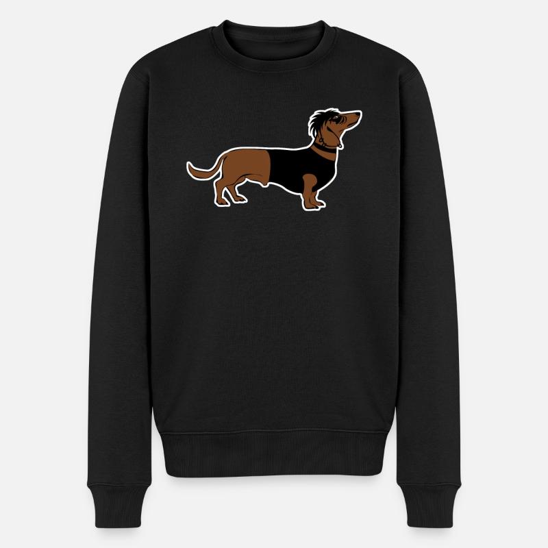Goth Dachshund Gothic - Men's Premium Organic Jumper - black