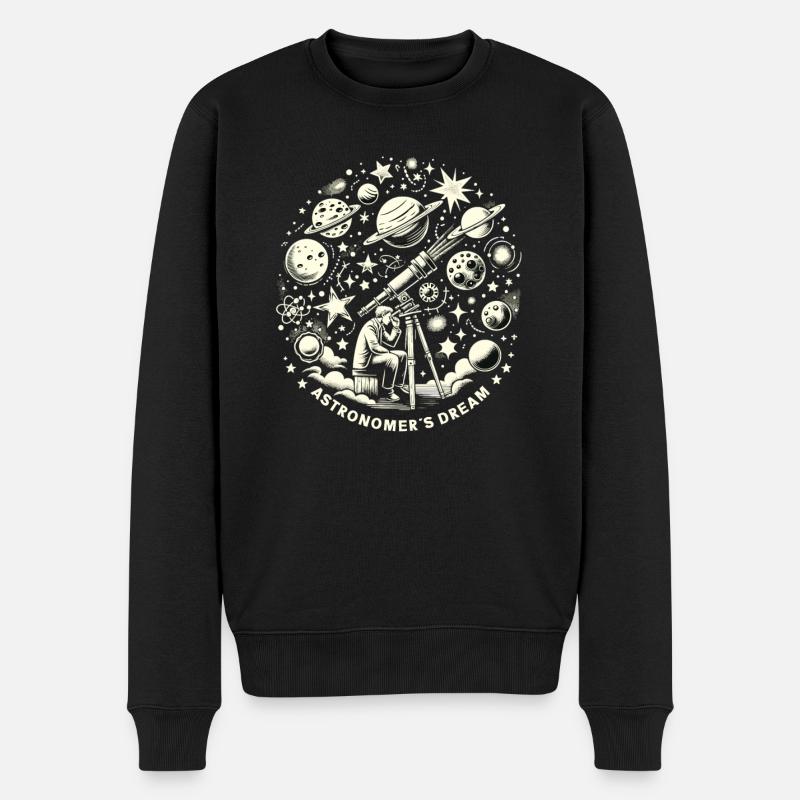 Astrophotographie Astronomie Caméra spatiale - Pull Premium bio Homme - noir