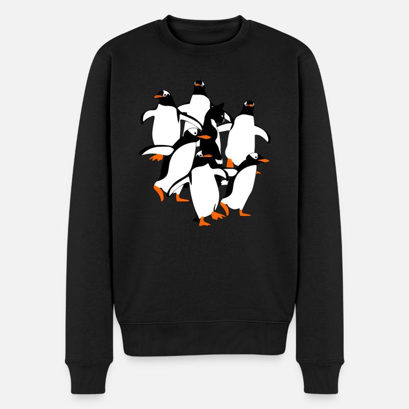 Pingouins pingouins - Pull Premium bio Homme - noir