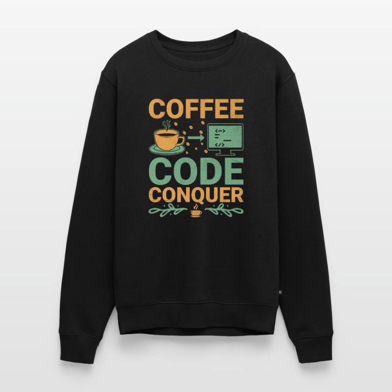 Kaffee-Codierung Programmierer Programmierer Entwickler Nerd Coff Männer Premium Bio Pullover