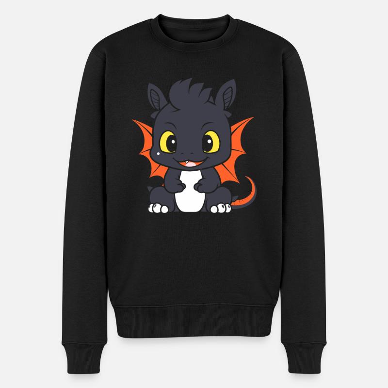 Bébé dragon - Pull Premium bio Homme - noir