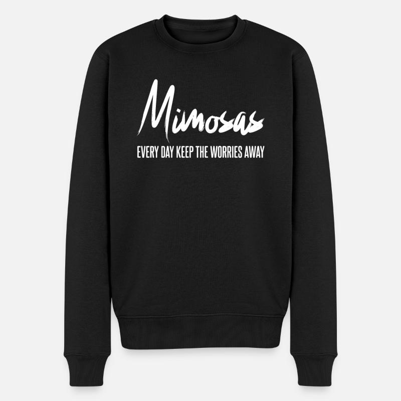 Mimosas Mimosa - Männer Premium Bio Pullover - Schwarz