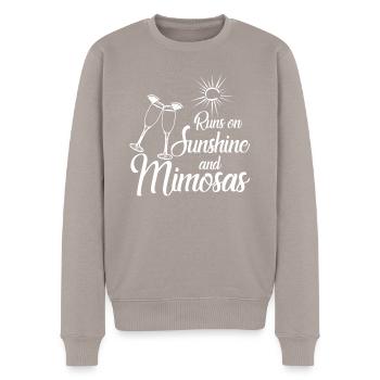 Mimosa Brunch Mimosas - Männer Premium Bio Pullover - Taupe - Vorne - Nico (187cm)