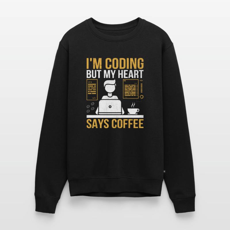 Kaffee-Codierung Programmierer Programmierer Entwickler Nerd Coff Männer Premium Bio Pullover