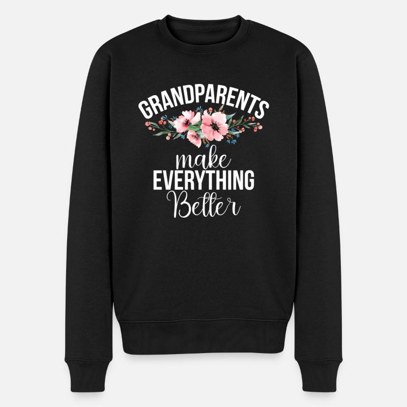 Cadeaux de petite-fille - Pull Premium bio Homme - noir