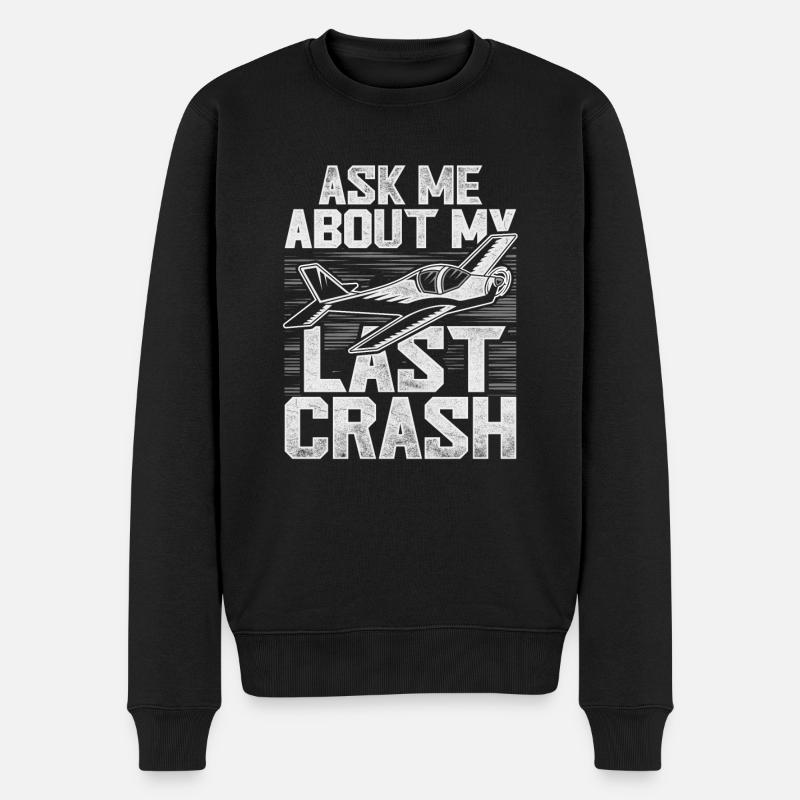 Maquette d’avion Maquette d’avion - Pull Premium bio Homme - noir
