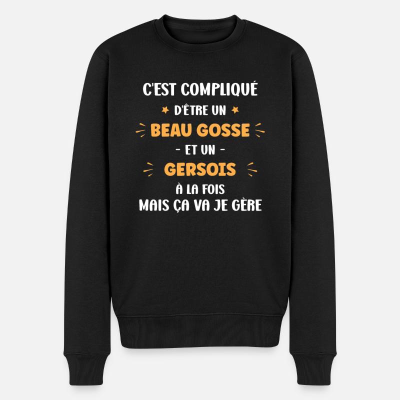 Gersois - Pull Premium bio Homme - noir