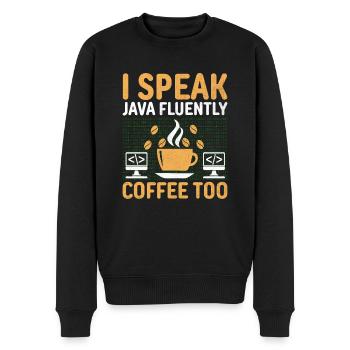 Café Codage Programmeur Codeur Développeur Nerd Coff - Pull Premium bio Homme - noir - Devant - Nico (187cm)
