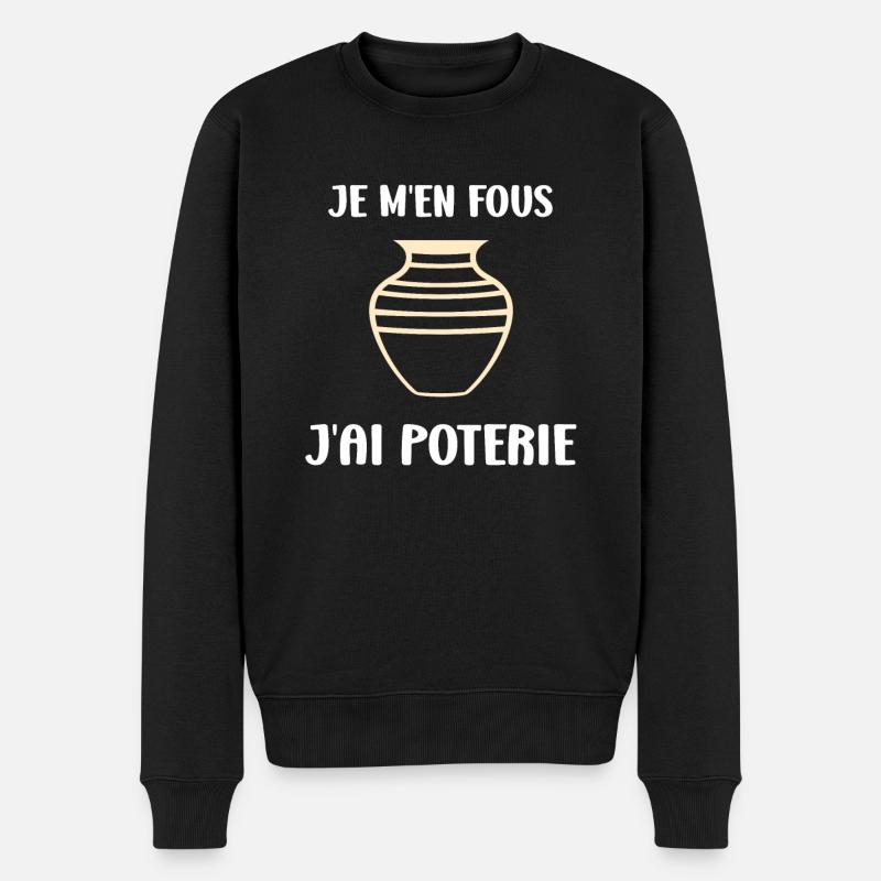 Humour pots de Poterie - Pull Premium bio Homme - noir