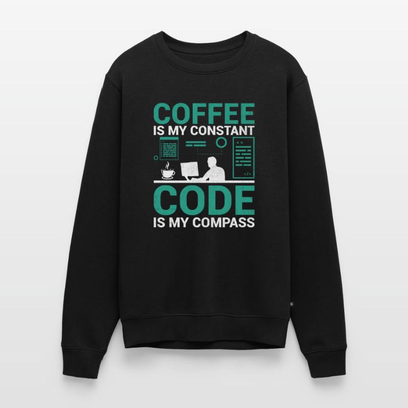Kaffee-Codierung Programmierer Programmierer Entwickler Nerd Coff Männer Premium Bio Pullover