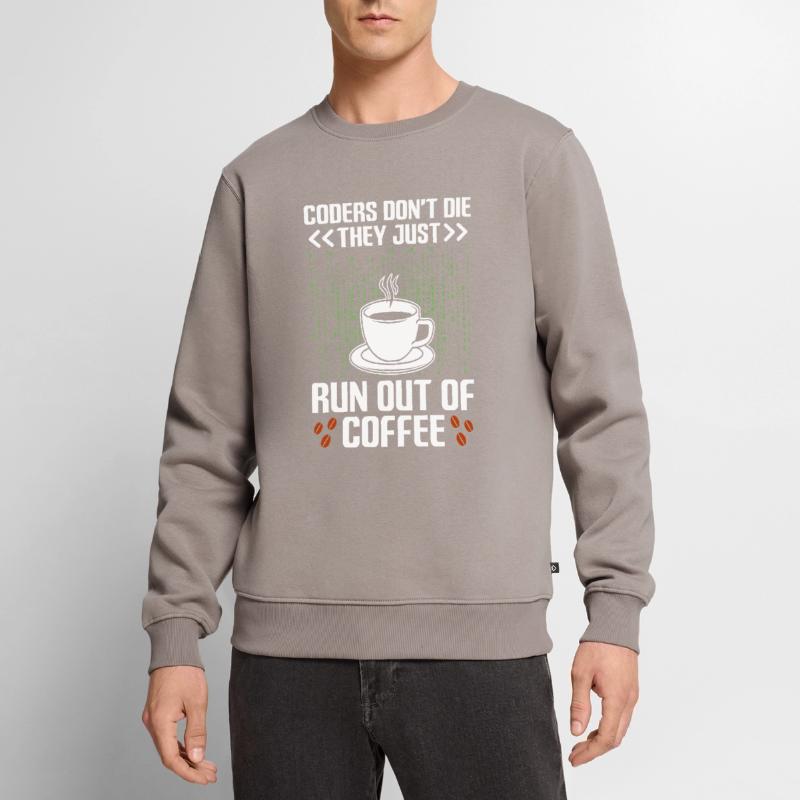 Kaffee-Codierung Programmierer Programmierer Entwickler Nerd Coff Männer Premium Bio Pullover