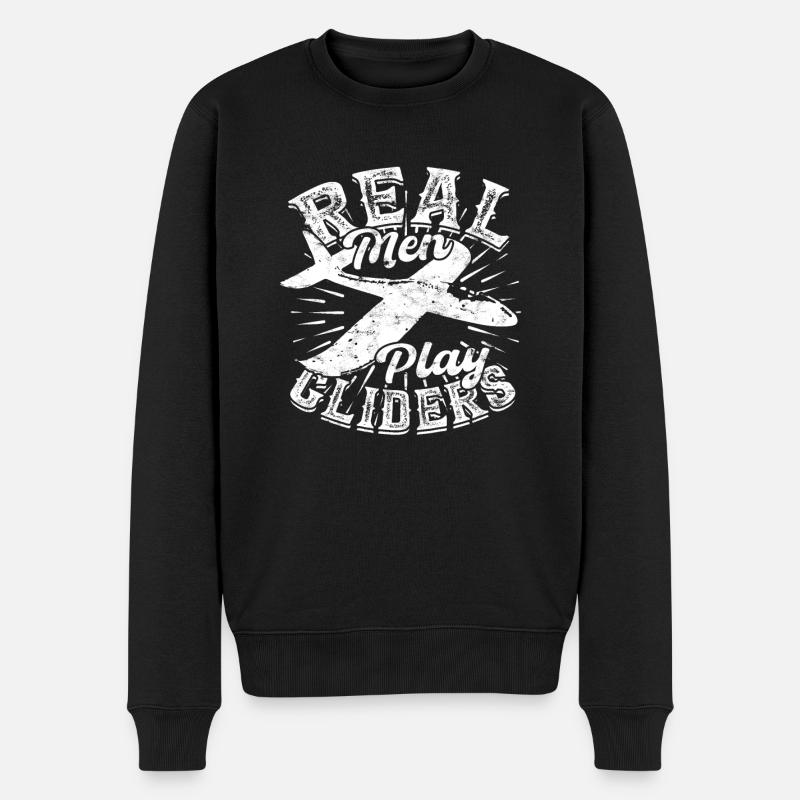 Maquette d’avion Maquette d’avion - Pull Premium bio Homme - noir